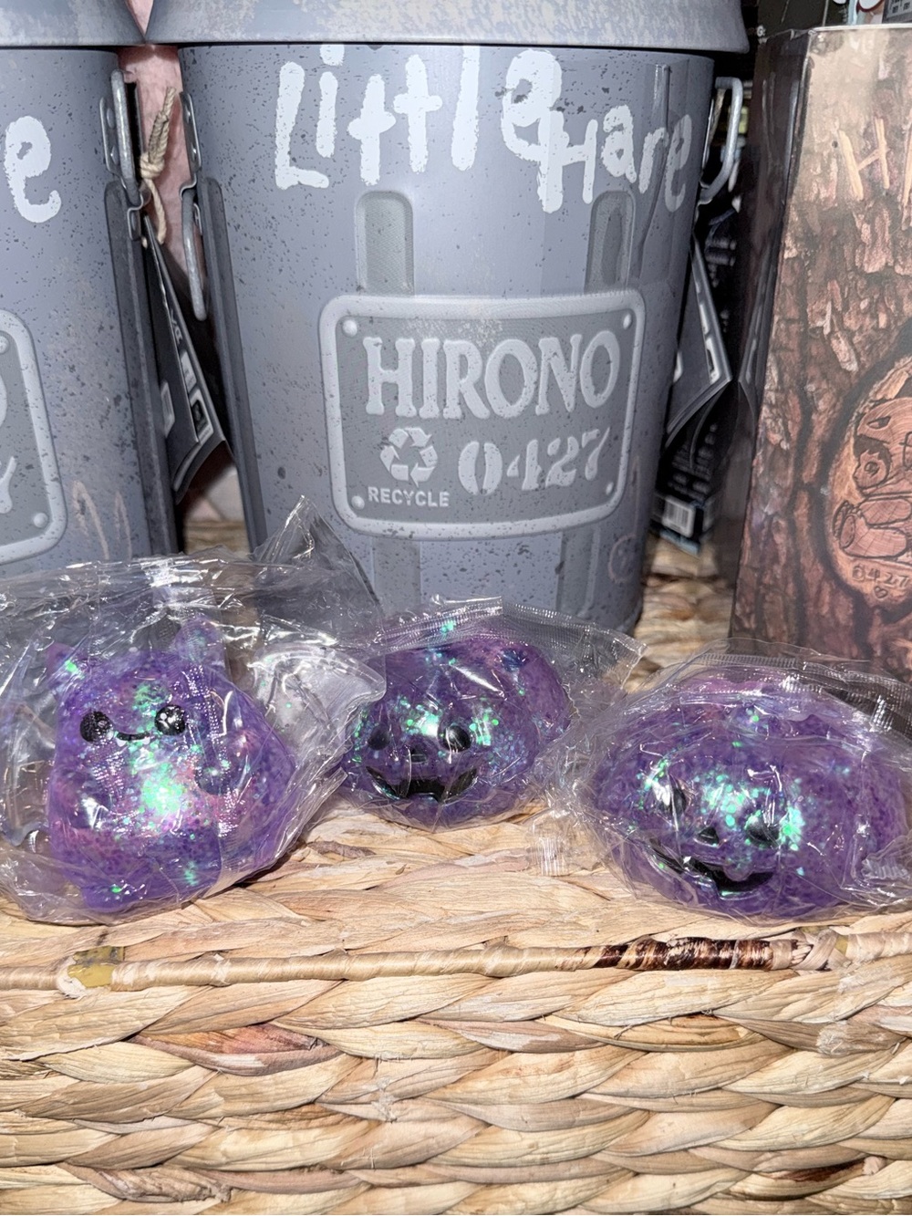 Purple Glitter Halloween Sugar Squishies | Set of 3